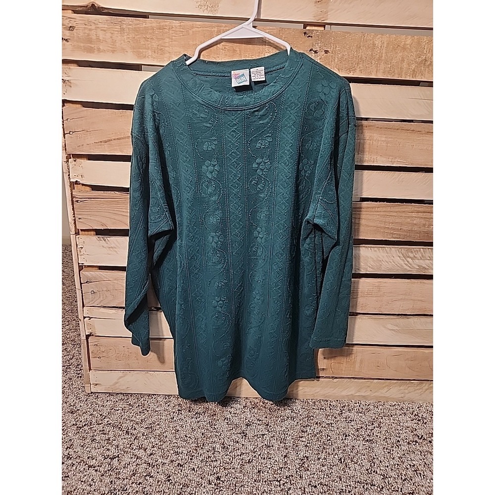 Vintage 90's First Run Green Sweater‎ Size Medium